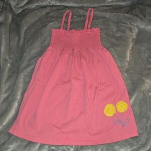 Hanna Andersson Pink Sundress With Yellow Flowers, Size 4